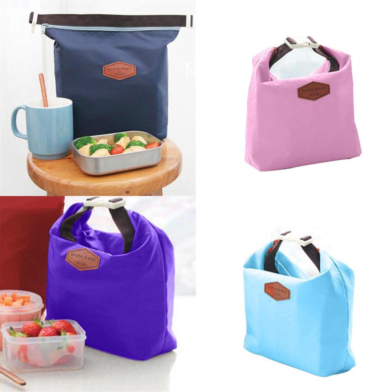 Tas Bekal Makanan Tahan Panas Dingin Iconic Insaulated Lunch Bag Warna Polos