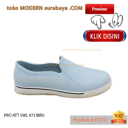 PRO ATT SWL 473 BIRU Sepatu Wanita Sepatu Slip On Karet
