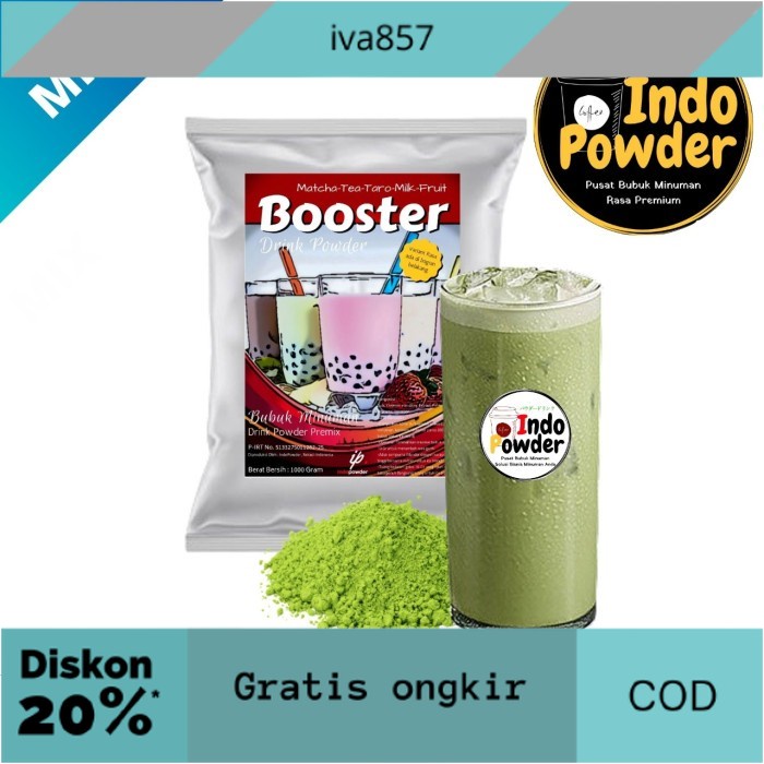 

PROMO Bubuk Minuman aneka rasa GREENTEA / MATCHA - Bubble Drink - Indopowder GRATIS ONGKIR