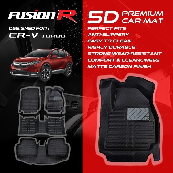 Fusion R Karpet Mobil 5D CRV Turbo / Luxury Car Carpet Carbon Premium Original