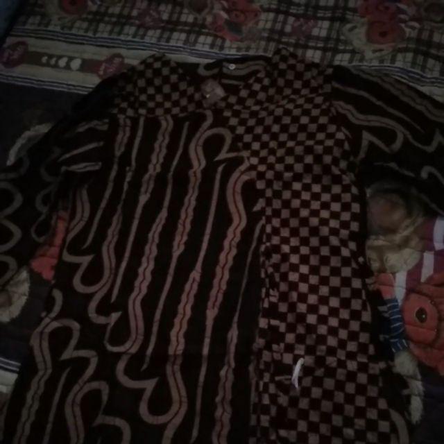 Batik Solo Tunic Genes Ziggy Tali Atasan Tunik Wanita Kerja Kantor Dan Kondangan