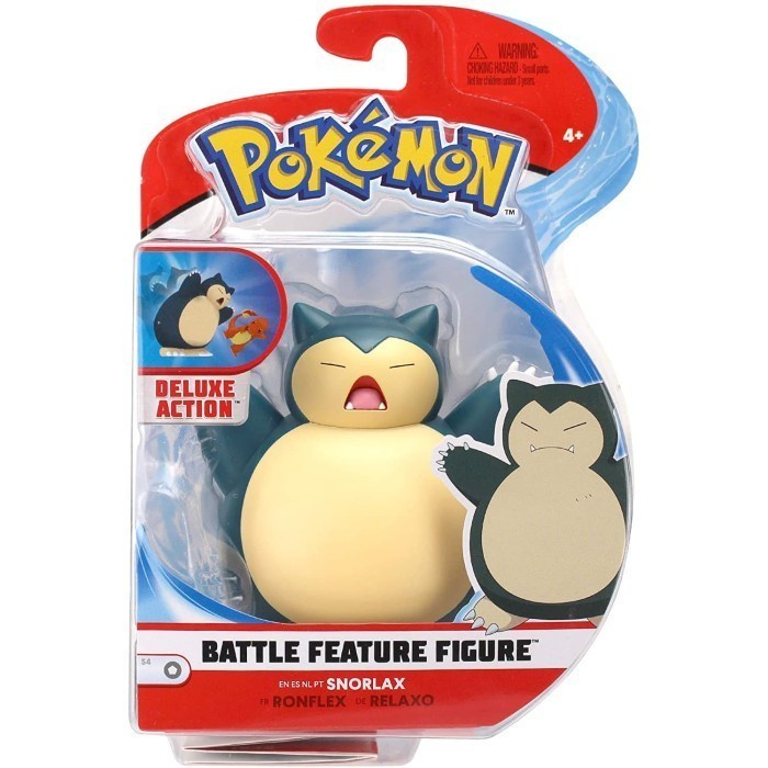 Pokemon WCT Snorlax Battle Action Feature Figure Wicked Cool Toys