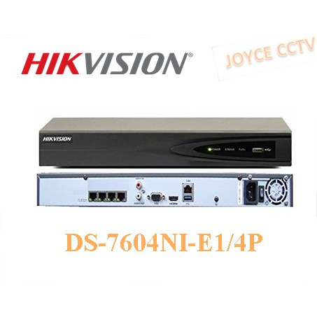 NVR HIKVISION DS-7604NI-E1/4P Embedded Plug & Play PoE 4Channel