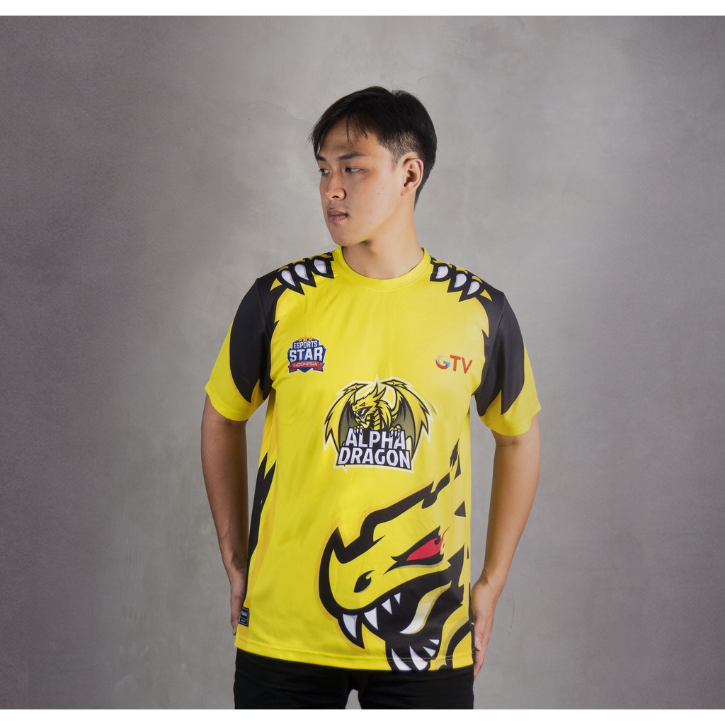 KAOS TSHIRT JERSEY GAMING ESPORTS STAR INDONESIA ALPHA DRAGON OFFICIAL