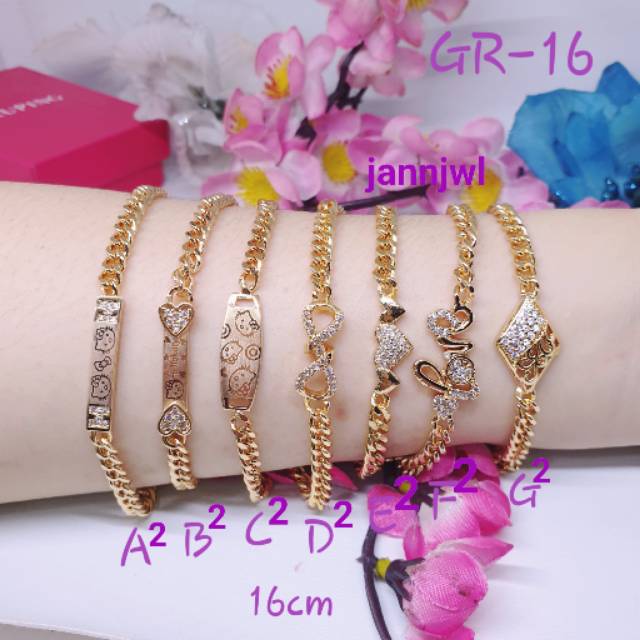 Gelang tangan rantai permata xuping uk15-16cm korea GRX-35