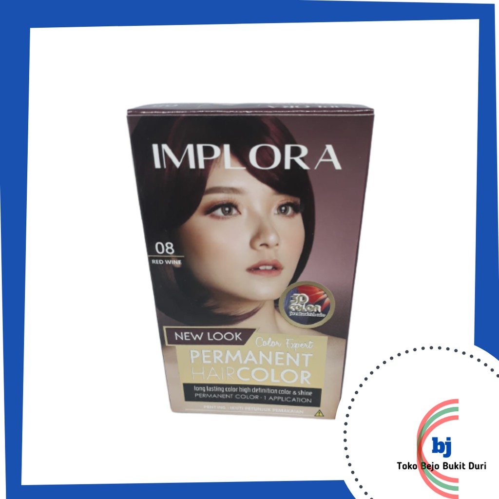 Implora Color Expert Permanent Hair Color 08 Red Wine