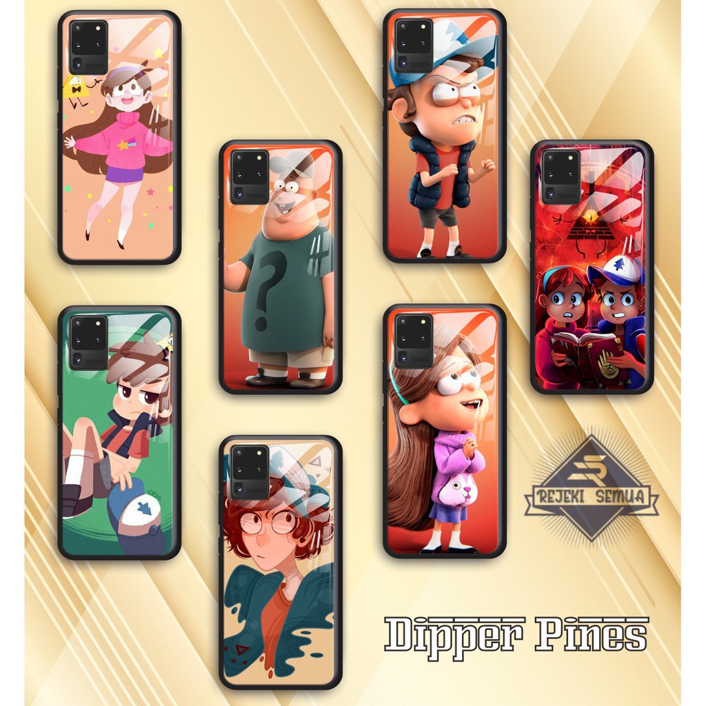 back case glass DIPPER PINES oppo vivo samsung iphone realme all type [RS]1289
