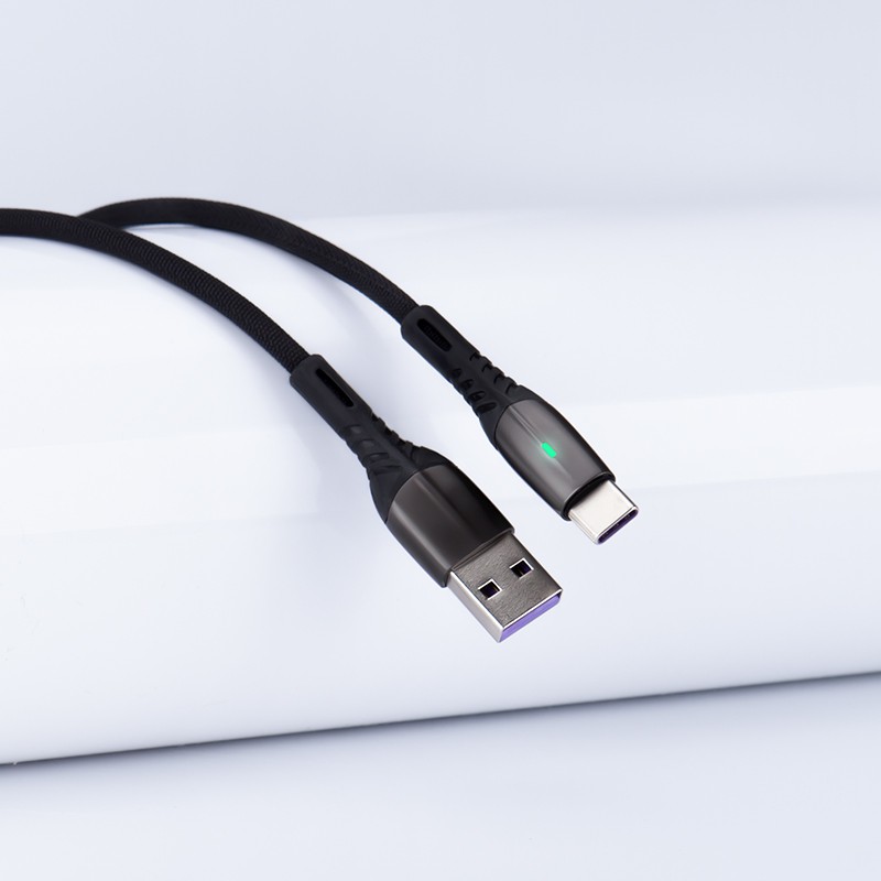 Charger USB Kabel Type-C 5A Huawei SuperCharge RTC-P01C Hitam 100CM RECCI