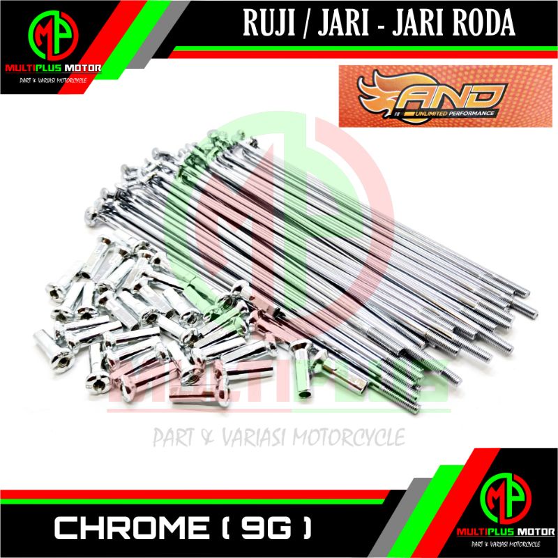 Ruji velg veleg motor Jari jari Jari-jari velg veleg motor CROM,CHROME,CHROM