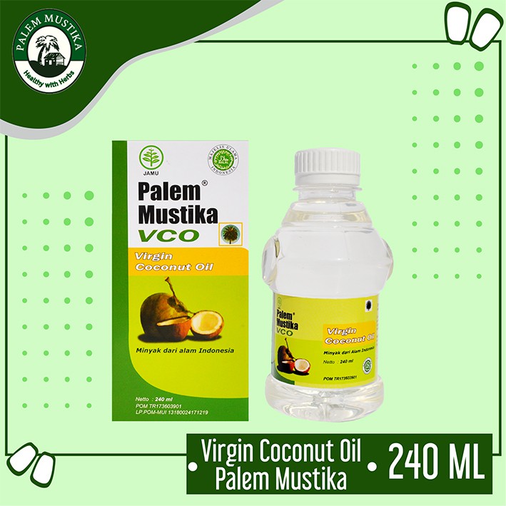 

VCO Palem Mustika | 240 ML | Minyak Kelapa Murni | Virgin Coconut Oil | Herbal Kemasan