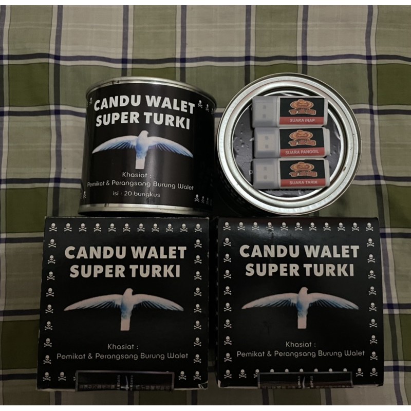 CANDU WALET CAP SUPER TURKI PERKALENG ISI 20 BUNGKUS (BONUS FLASHDISK SI SP ST & GRATIS ONGKIR)