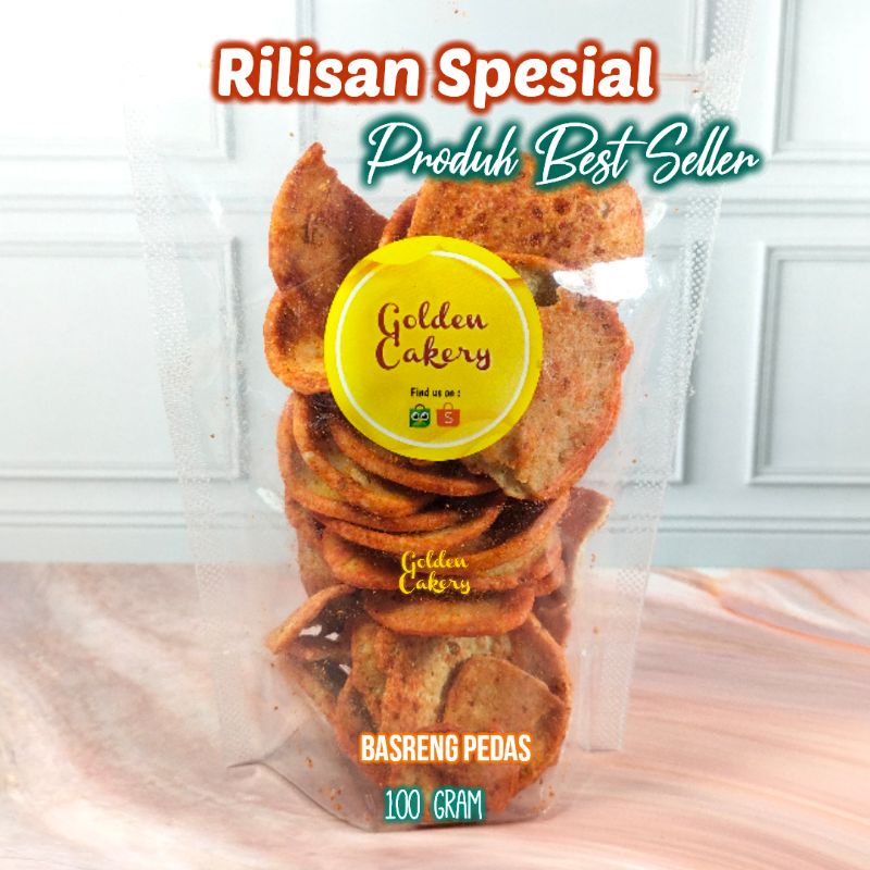 

KERIPIK BASRENG PEDAS BASO GORENG - POUCH 100gr