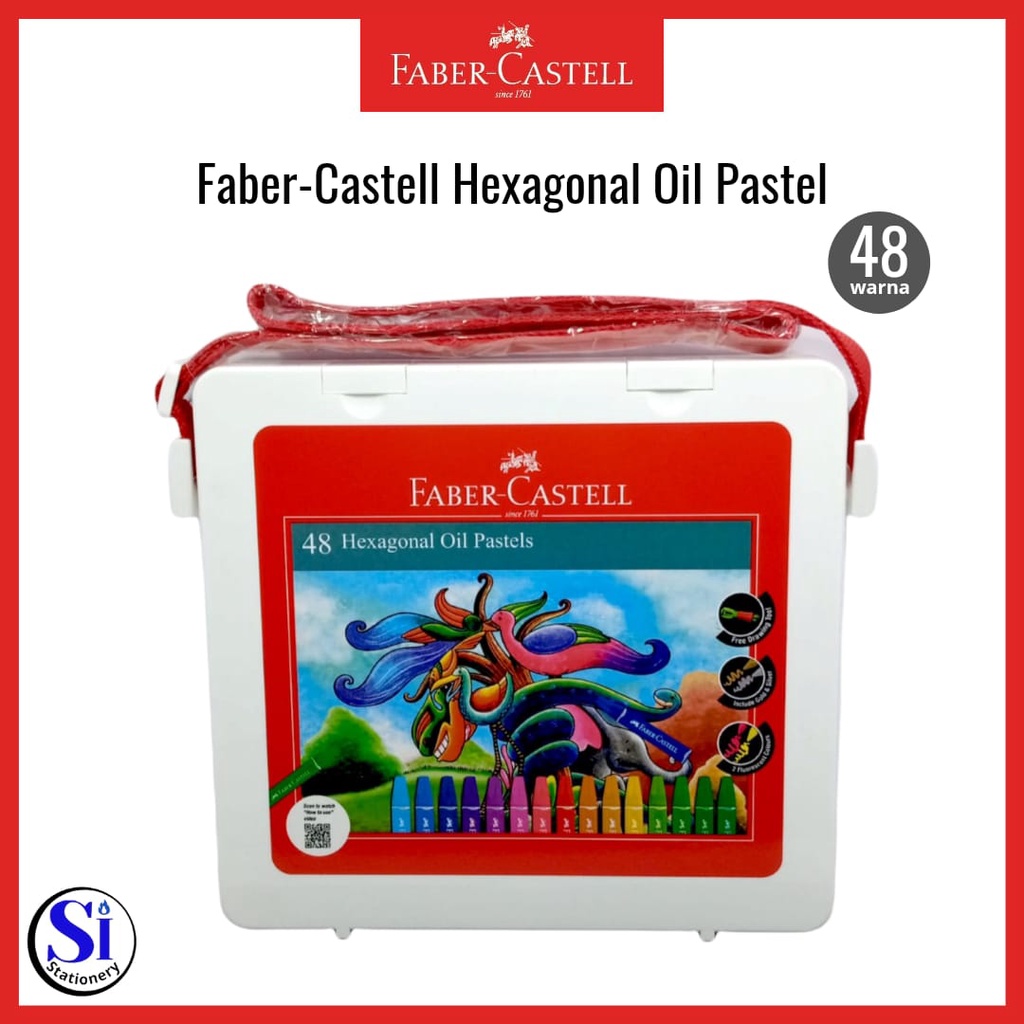 

Crayon Hexagonal Oil Pastel Faber castell 48 Warna Original