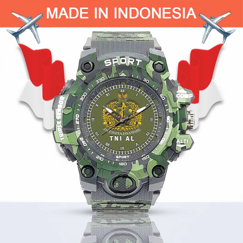 (SPECIAL EDITION) JAM TANGAN LOGO TNI-AL WATER RESISTANT NO.9