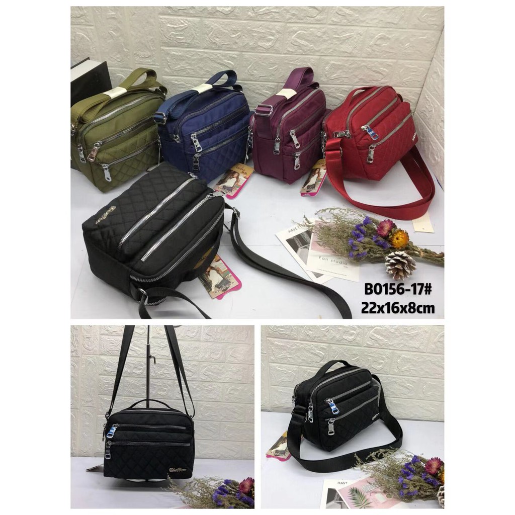 Tas Wanita Import Jinjing dan Selempang CHIBAO CB0717 0717 CB717 717 0156-17 Bordir Parasut 0156