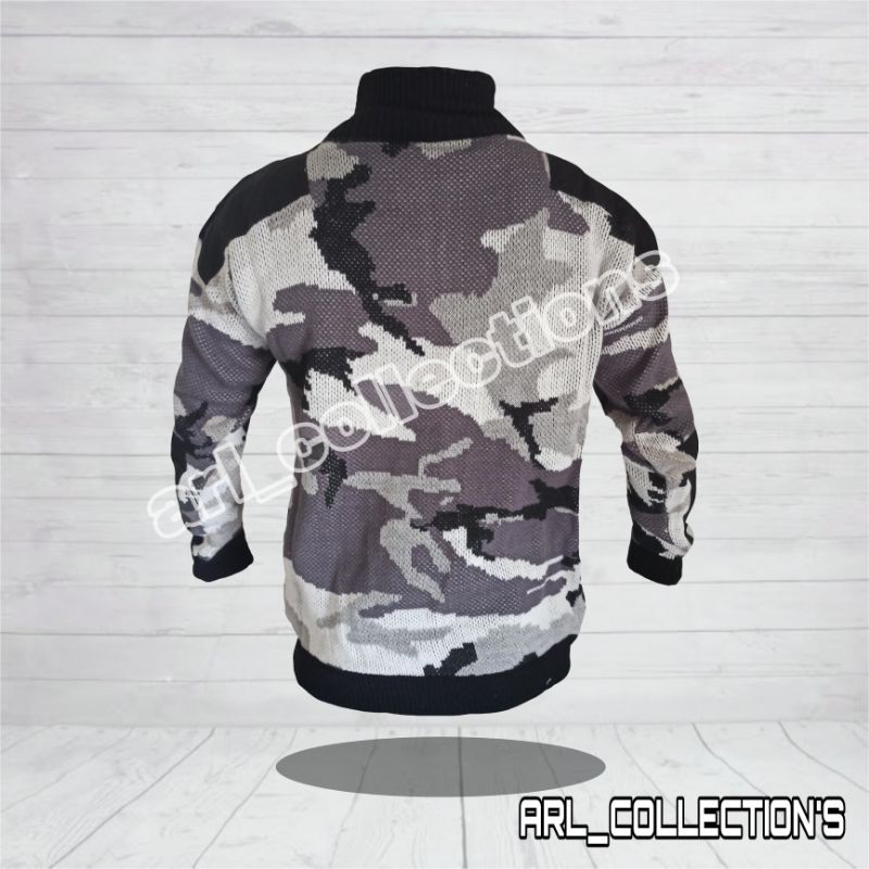 SWEATER LORENG SALJU/JAKET SWETER RAJUT LORENG ARMY