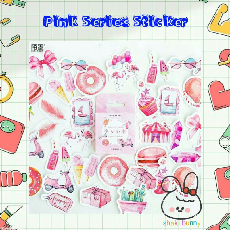

Sticker Kawaii Pink Series (45pcs) / Stiker Seri Pink
