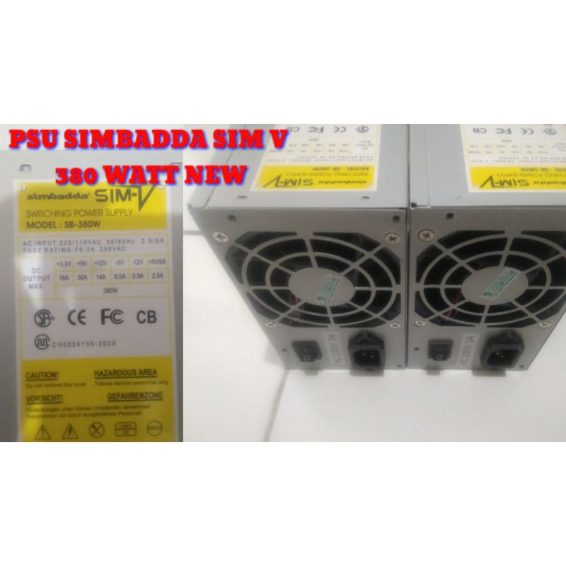 Psu simbadda 380 watt
