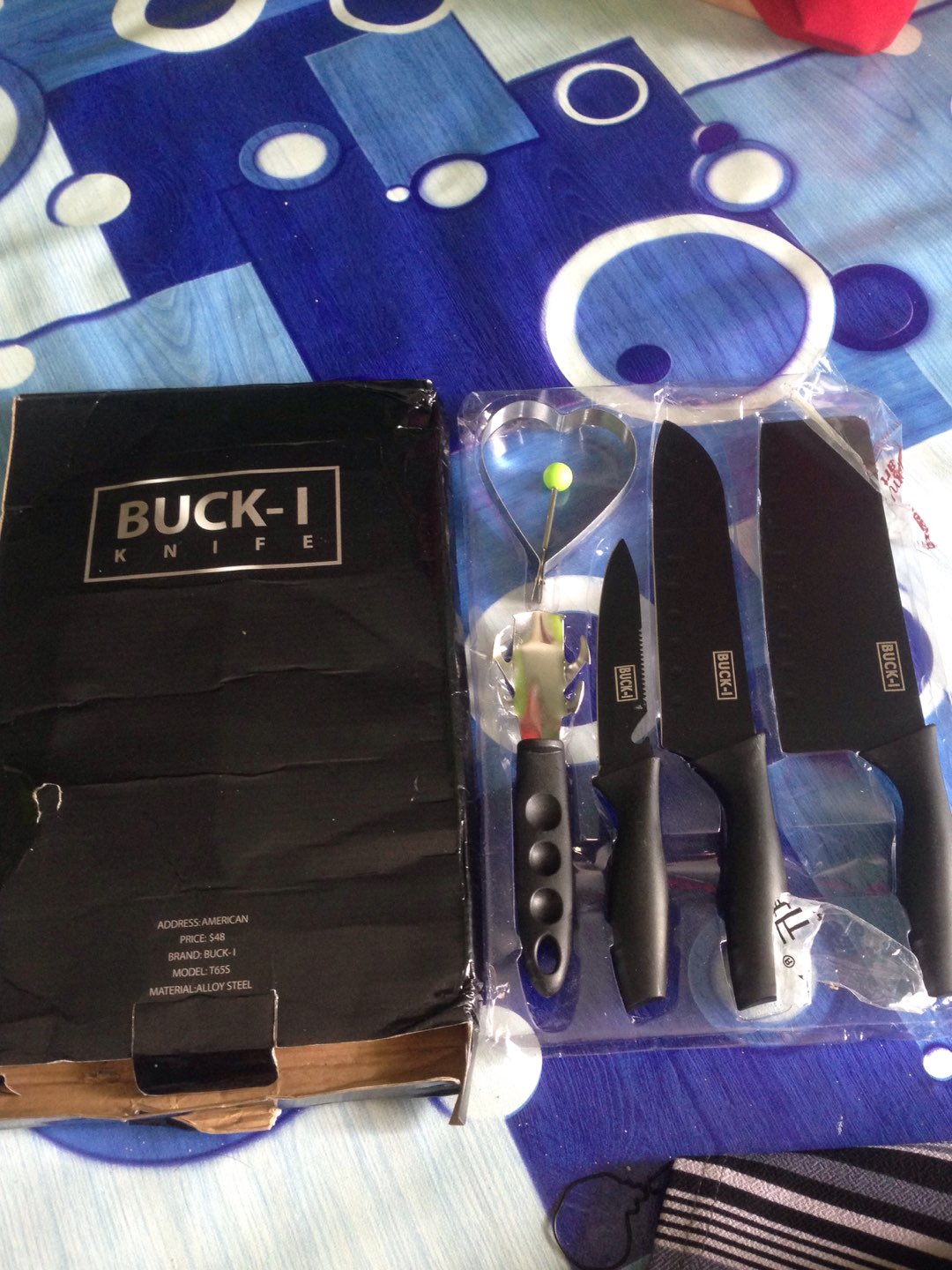 Cocosip Pisau Set Dapur Isi 5 Pcs Hitam Kitchen Knives Set 5 Pcs Black - 60002