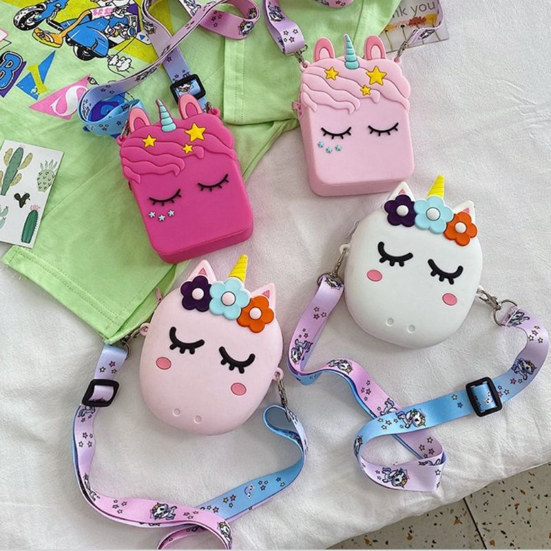 TAS ANAK JELLY UNICORN TAS JELLY MINI KARAKTER