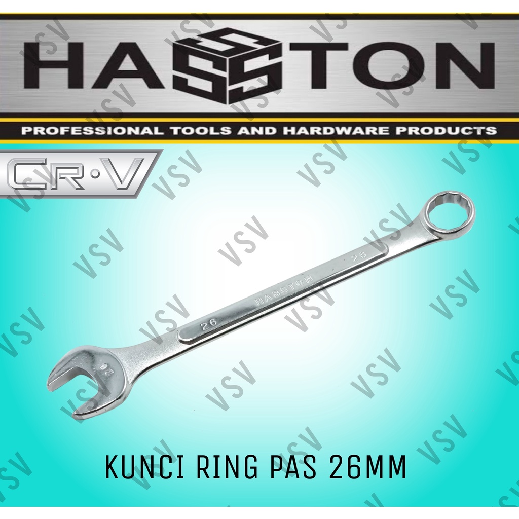 HASSTON Kunci Ring Pas 26mm Combination Wrench 26mm Ringpas 26mm Spanner