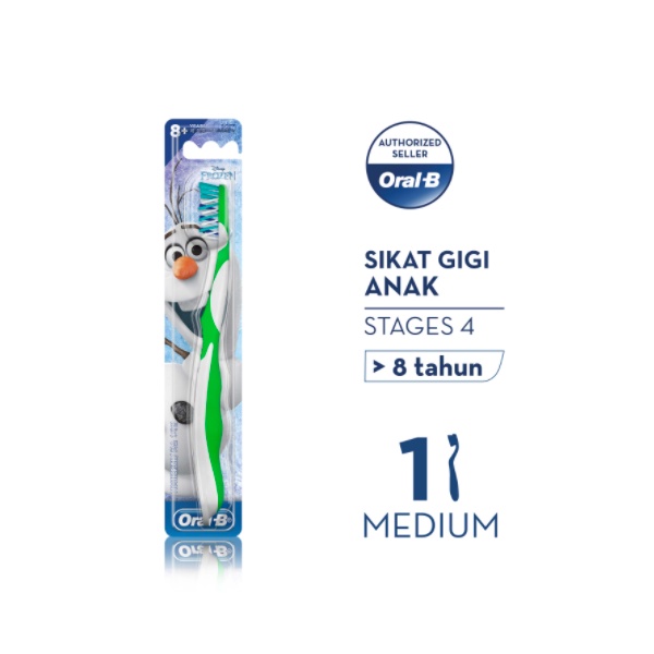 Jual Oral-B Sikat Gigi Anak Medium Stages 4 X 2 Pcs | Shopee Indonesia