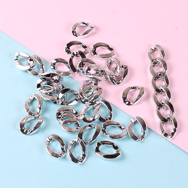 50pcs Rantai Akrilik 17x23mm Untuk Diy Aksesoris Liontin Anting Handmade