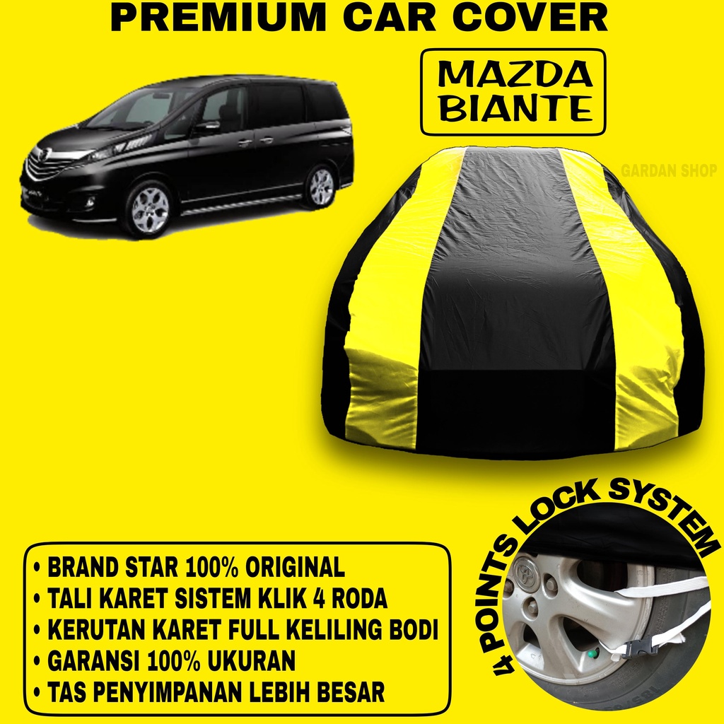 Body Cover MAZDA BIANTE Sarung Strip KUNING Penutup Pelindung Bodi Mobil Mazda Biante PREMIUM