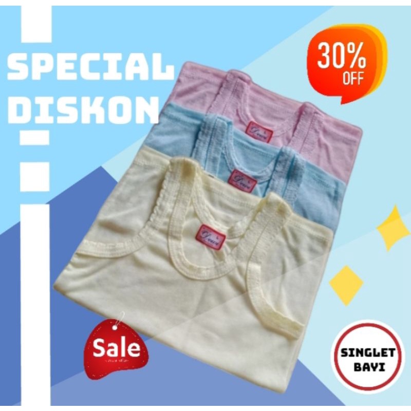 Singlet Bayi Polos Kaos Dalam Anak Murah Modi Collection Medan