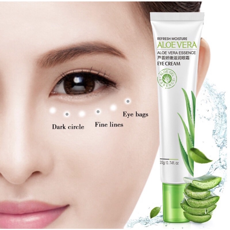 Eye Cream Penghilang Mata Panda Dan Kerutan Kantung Mata Hitam Ampuh Aloevera 20gr Original Import Bpom