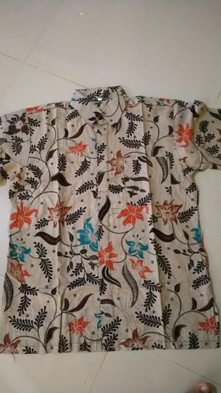 Kemeja Batik Pria Lengan Pendek Size M L Xl Xxl Katun Batik Halus Seragam Kantor Seragam Batik