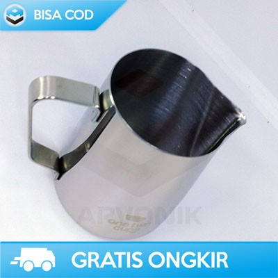 GELAS PITCHER KOPI ESPRESSO ONETWOCUPS J068 ORIGINAL STAINLESS STEEL