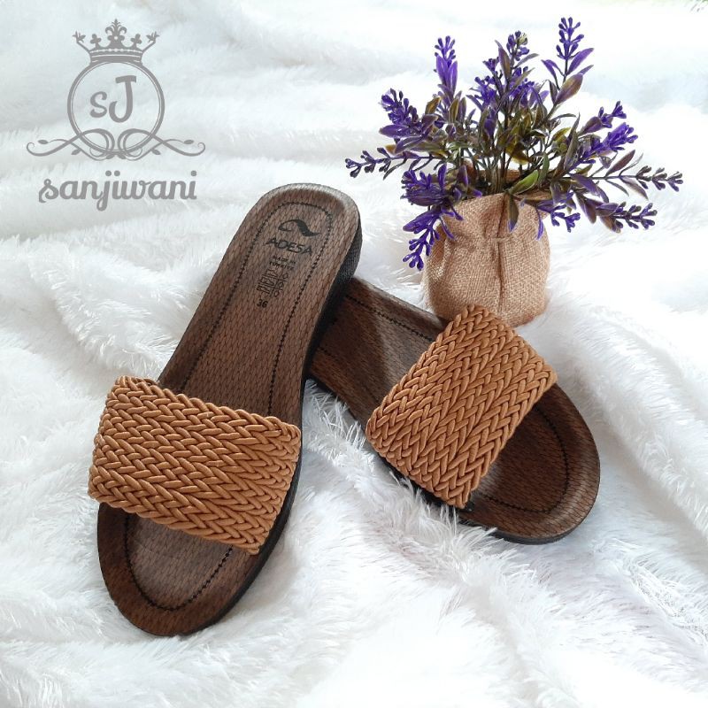 [Paket Usaha 4] Sandal Wanita Adesa Turki Ori Murah