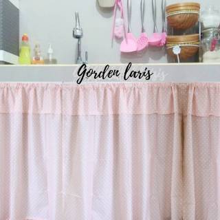 Gorden penutup kolong dapur uk L 100 x T 75 Shopee Indonesia Gorden penutup kolong dapur uk L 100 x T 75 Shopee Indonesia