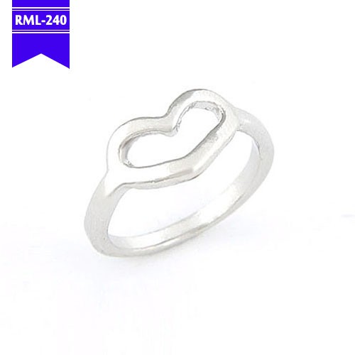 RML-240 AKSESORIS WANITA | CINCIN KOREA (CINCIN IMPOR) | Cincin Hati Silver