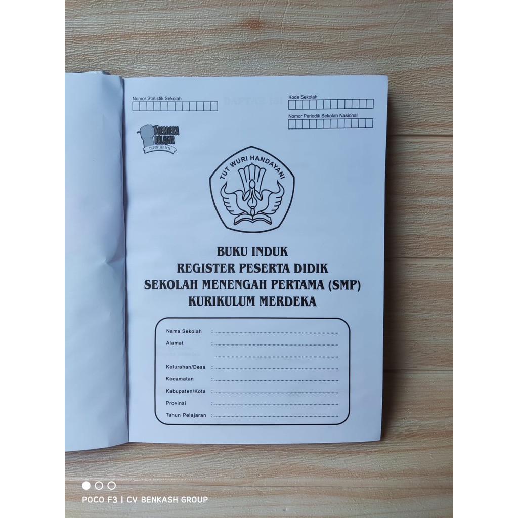 

YU BUKU INDUK REGISTER SISWA SMP KURIKULUM MERDEKA EDISI REVISI TERBARU