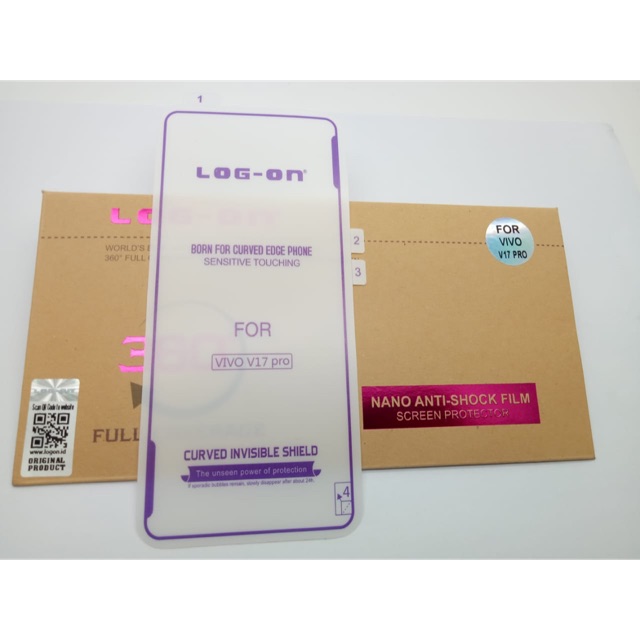 ANTISHOCK LOG ON VIVO V17 PRO SCREEN PROTECTOR - ANTI GORES JELLY