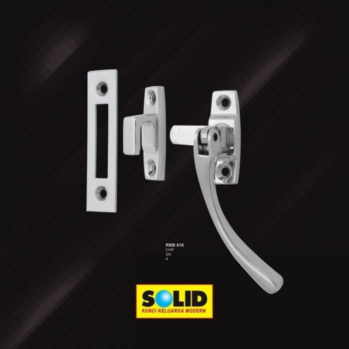 SOLID - KUNCI/SELOT JENDELA SOLID RAMBUNCIS RMB 616
