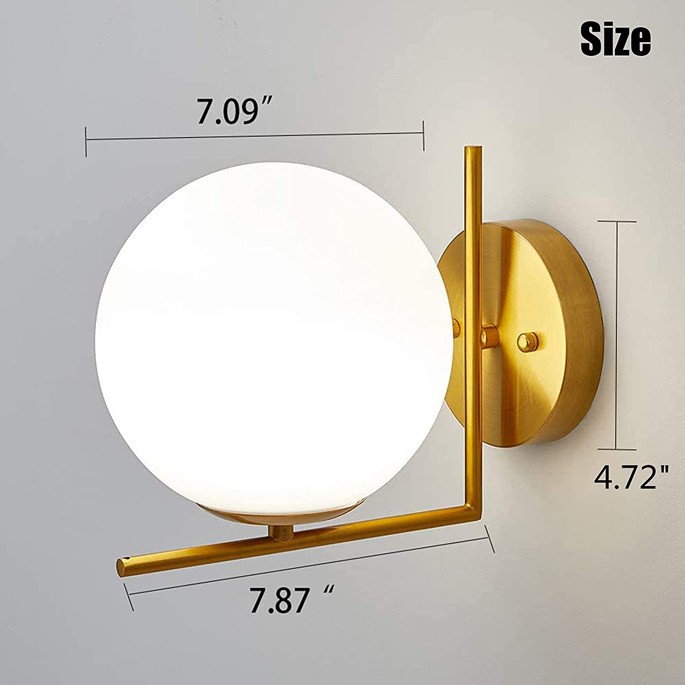 Lampu Dinding Dekorasi Rumah Nordic Wall Lamp - XD-2027 - Golden