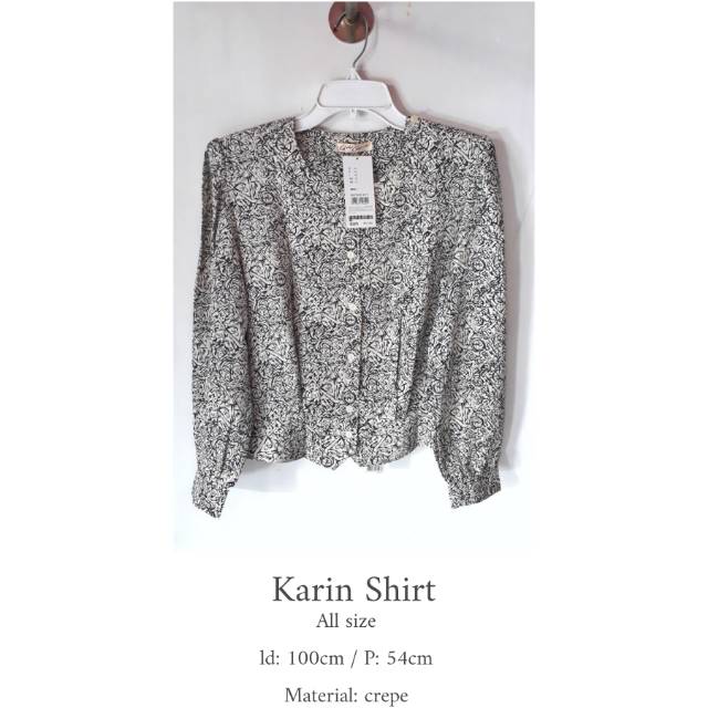 Karin Shirt - BAJU IMPORT FASHION KOREA BKK HIGH QUALITY HARGA GROSIR MURAH