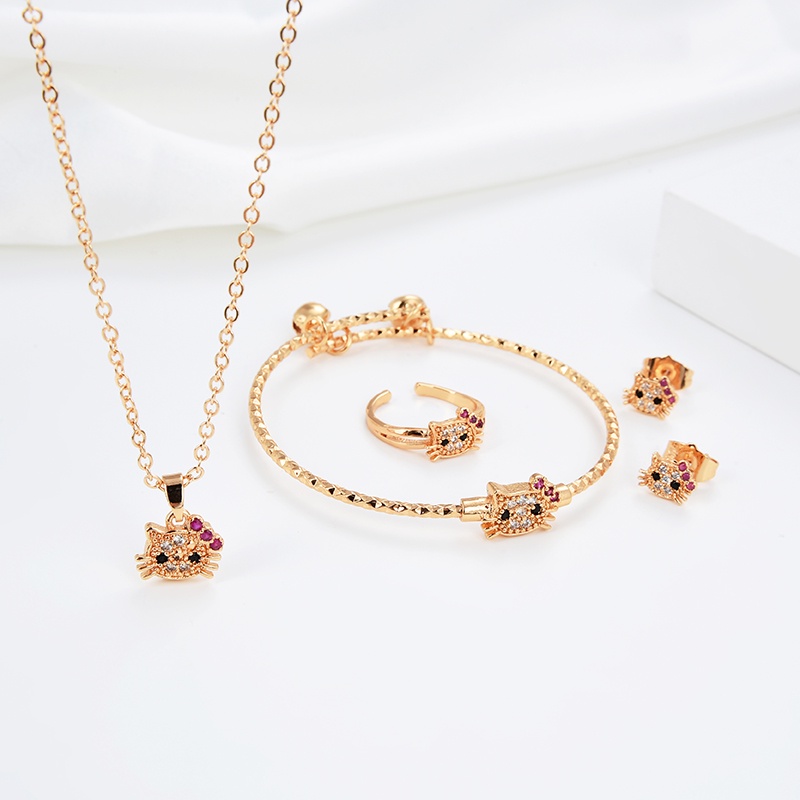 set perhiasan titanium anak wanita anti lapis emas karat isi love silver dan tidak luntur perak perempuan murah asli murah silver antikarat lapis kalung dan anting terbaru gelang dan cincin 24k 27s