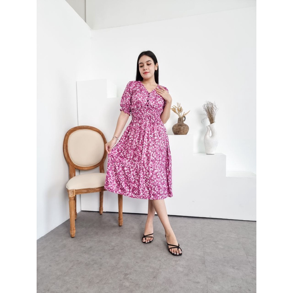 Daster Putri Bali [DPB] Sexy Dress Daster Bali Jennie Polos BungaTerbaru 2022 Dress Pesta Casual Daster Bali Kekinian Viral Murah Bisa COD