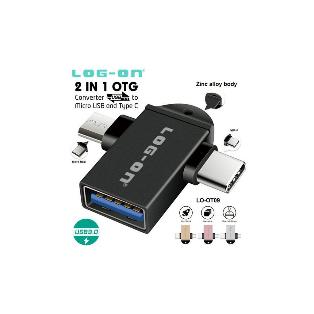 OTG LOGON 2in1 CONVERTER USB 3.0 TO MICRO AND USB LO-OT09