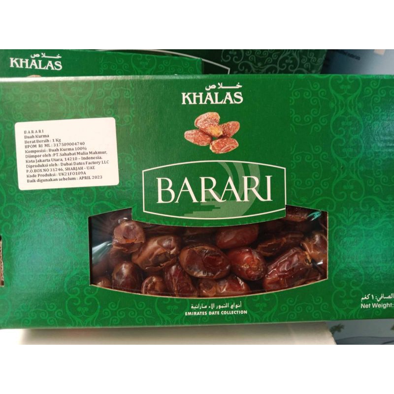 

KURMA KHALAS BARARI 1000GR