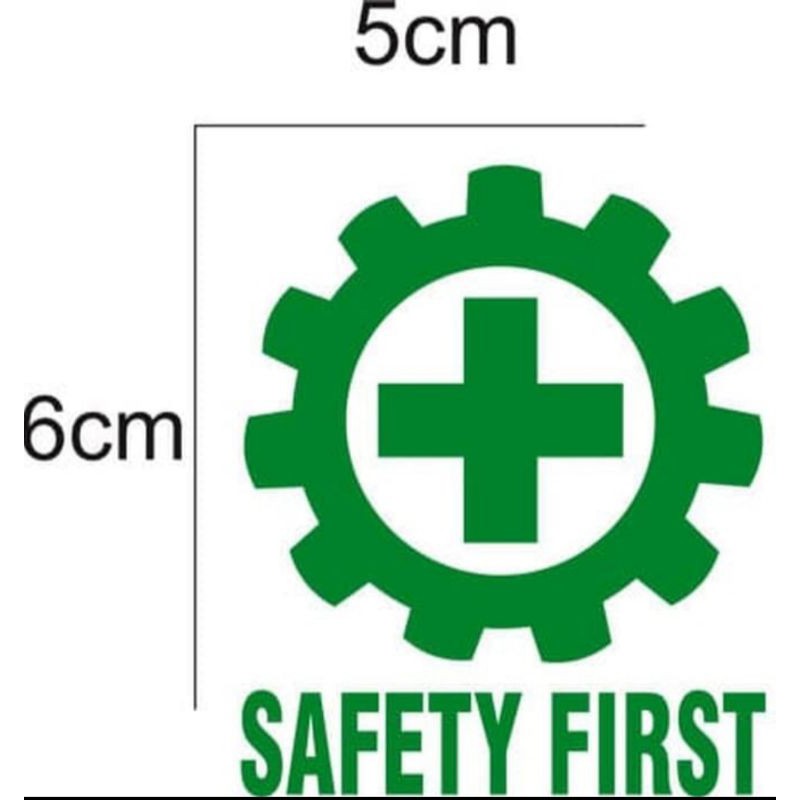 

Sticker safety first cutting isi 6pcs