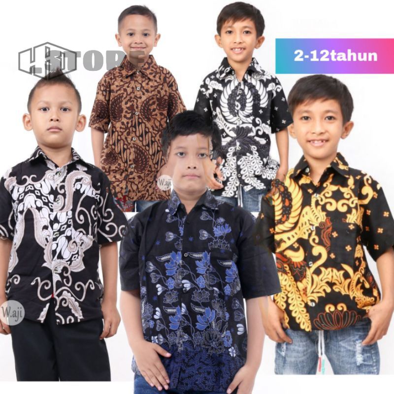 Batik Anak Laki-Laki Usia 2-12 tahun