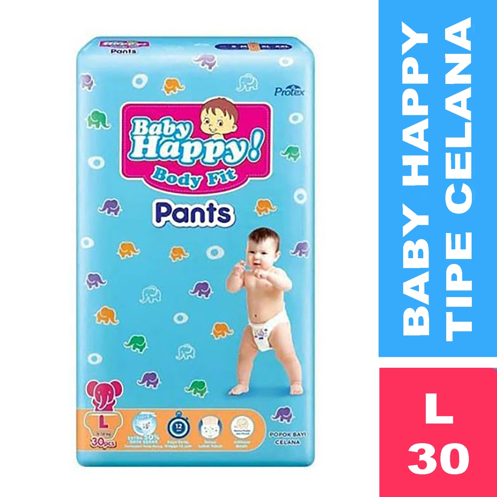 Baby Happy Pants S38 M32 L28 XL26 XXL24 Popok Bayi Tipe Celana Sekali Pakai