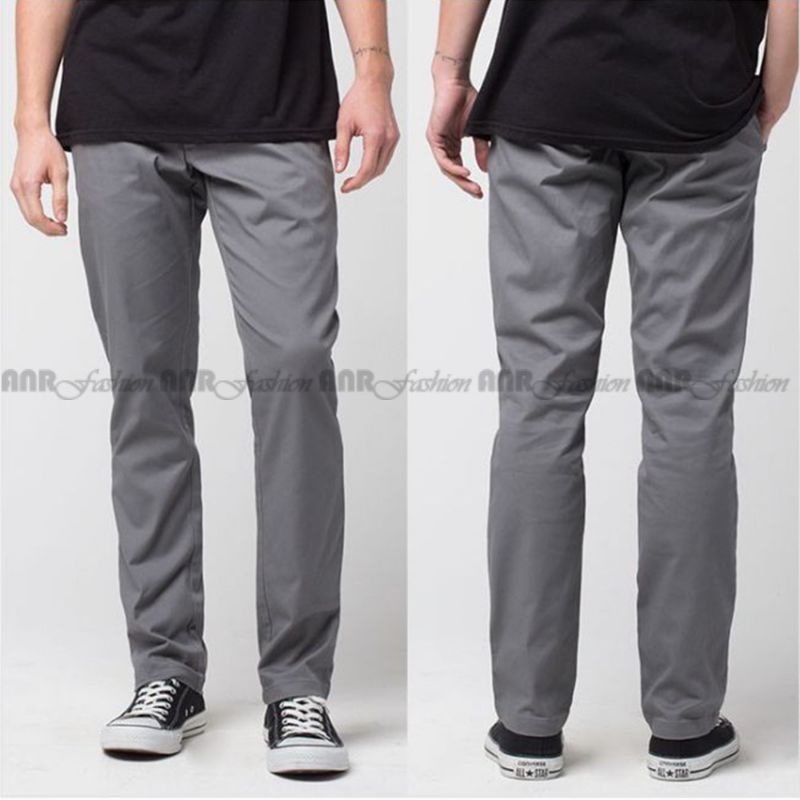 CELANA CHINO panjang pria slimfit KERJAHARIAN Santai Casual Formal