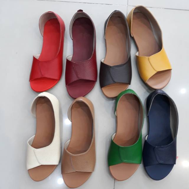 sepatu kulit /sepatu wanita/sepatu teplek