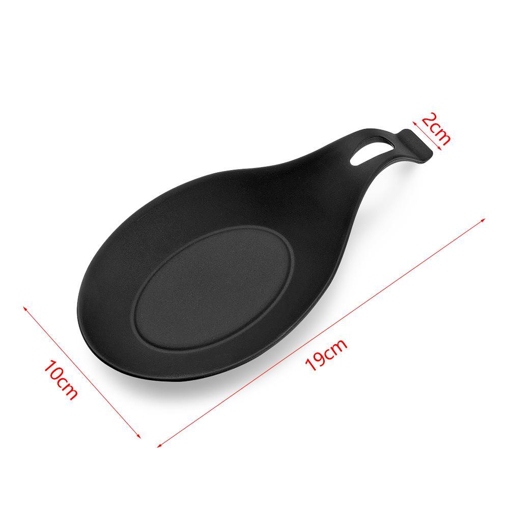 Solighter Rak Sendok Alat Penyimpanan Peralatan Masak Tutup Stand Stove Organizer Plate Holder Tatakan Spoon Rest